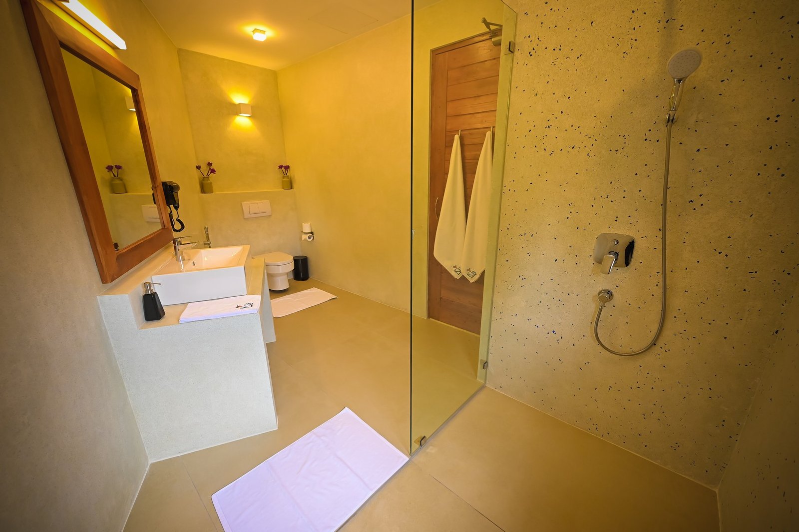 Ensuite bathroom with glass shower