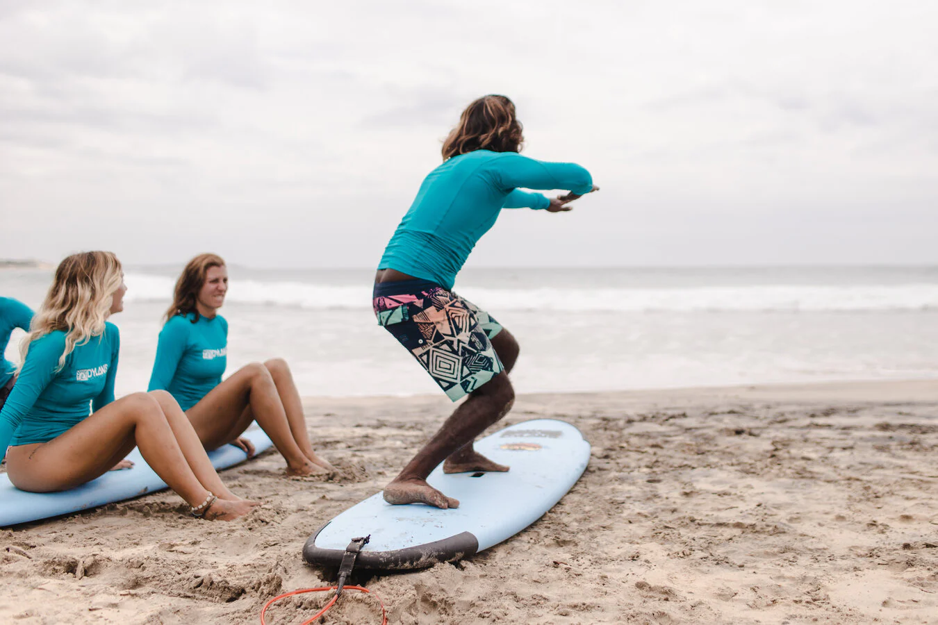 Surfing at Weligama Bay