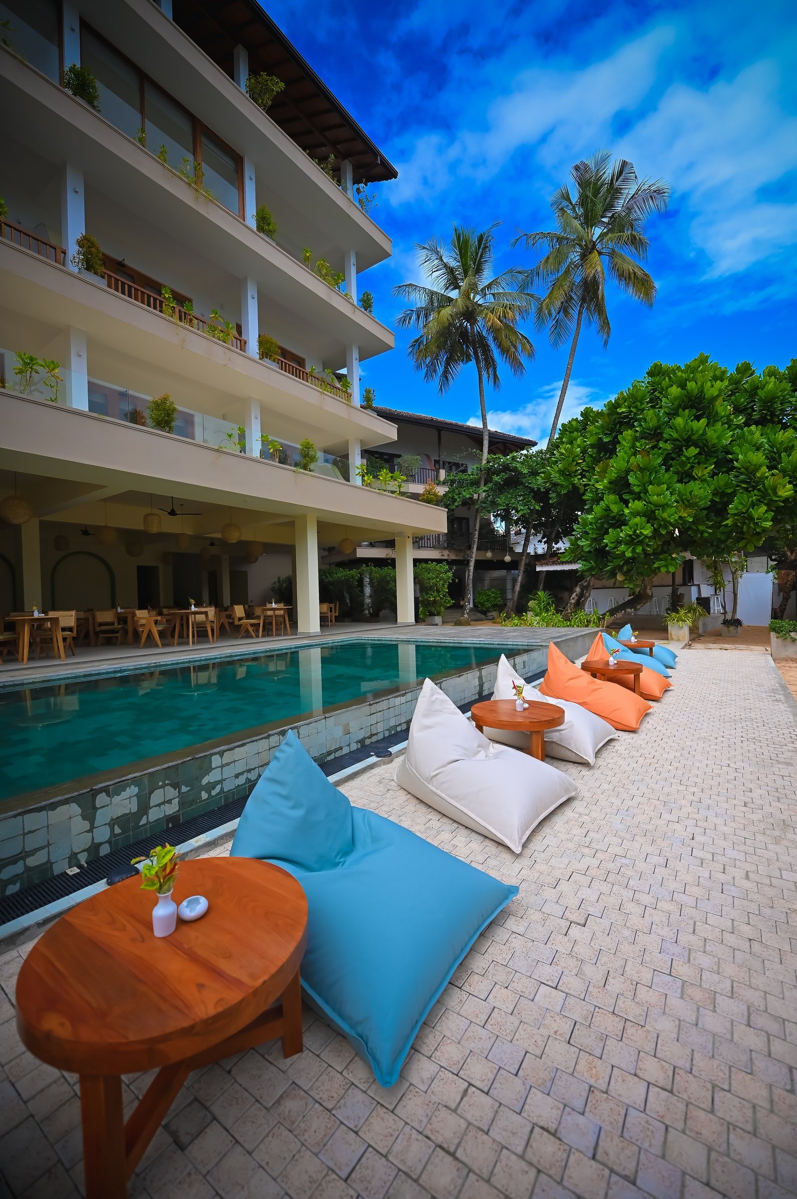 Outdoor pool and sun terrace