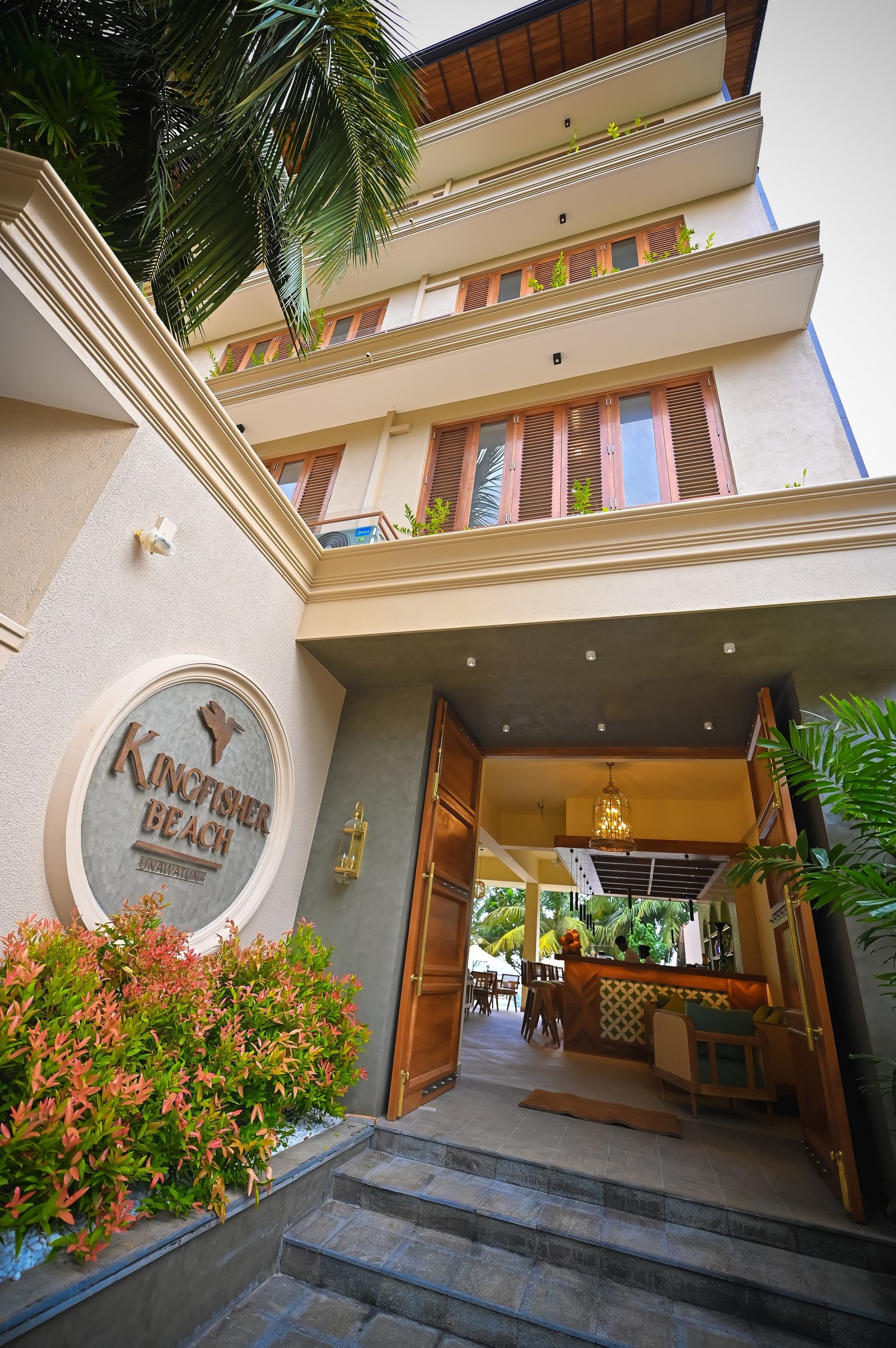 Hotel entrance facade